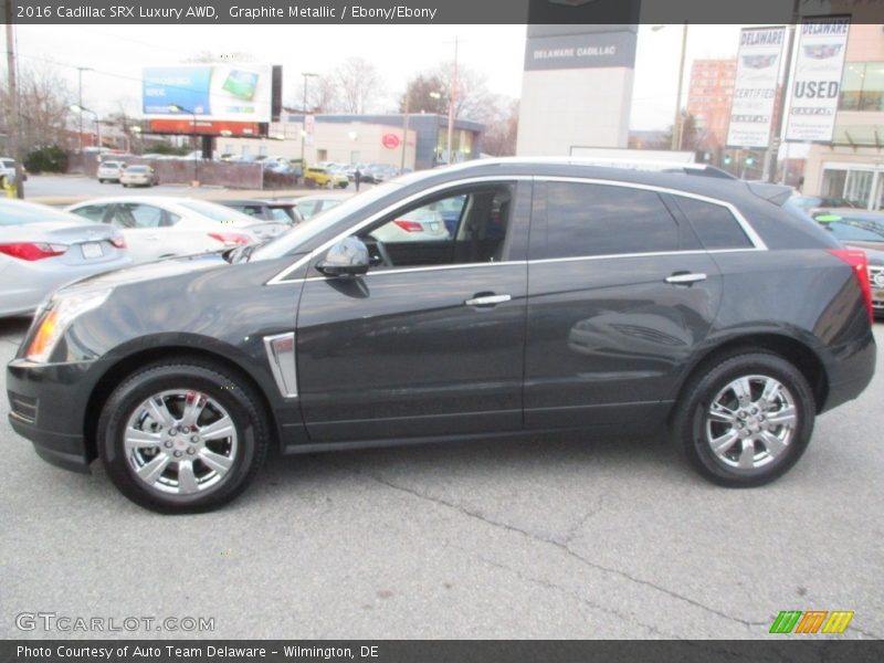 Graphite Metallic / Ebony/Ebony 2016 Cadillac SRX Luxury AWD