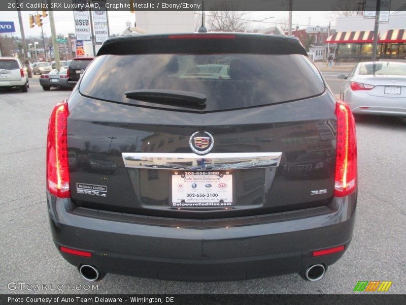 Graphite Metallic / Ebony/Ebony 2016 Cadillac SRX Luxury AWD