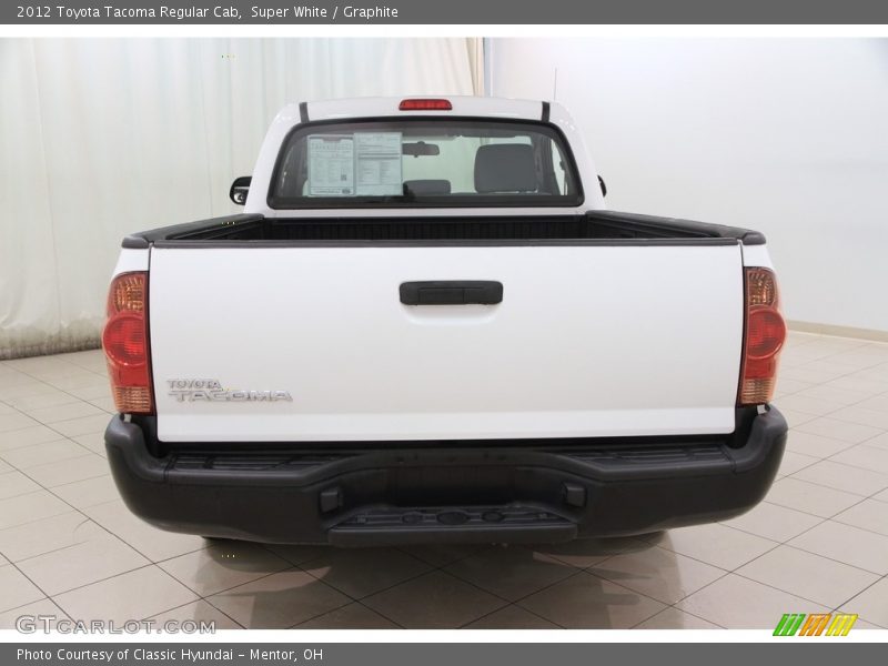 Super White / Graphite 2012 Toyota Tacoma Regular Cab