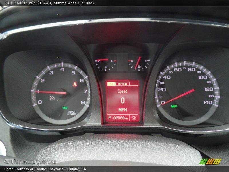 Summit White / Jet Black 2016 GMC Terrain SLE AWD