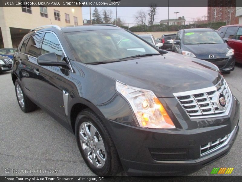 Graphite Metallic / Ebony/Ebony 2016 Cadillac SRX Luxury AWD
