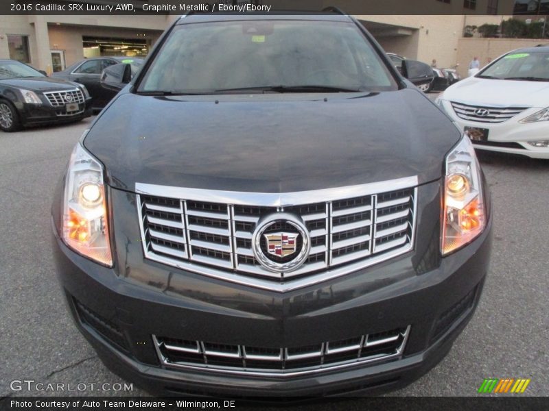 Graphite Metallic / Ebony/Ebony 2016 Cadillac SRX Luxury AWD