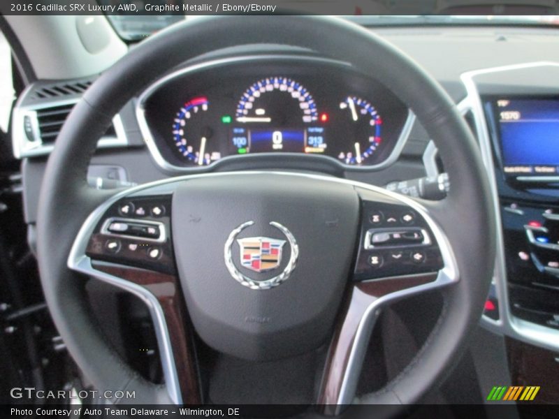 Graphite Metallic / Ebony/Ebony 2016 Cadillac SRX Luxury AWD