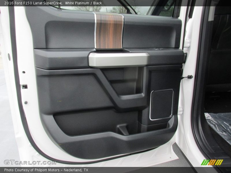 White Platinum / Black 2016 Ford F150 Lariat SuperCrew