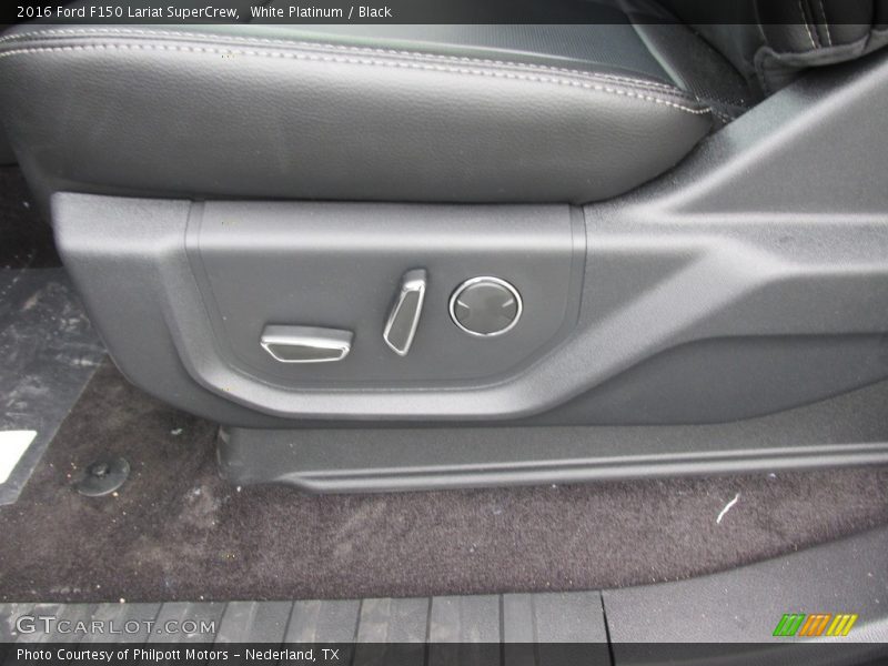 White Platinum / Black 2016 Ford F150 Lariat SuperCrew