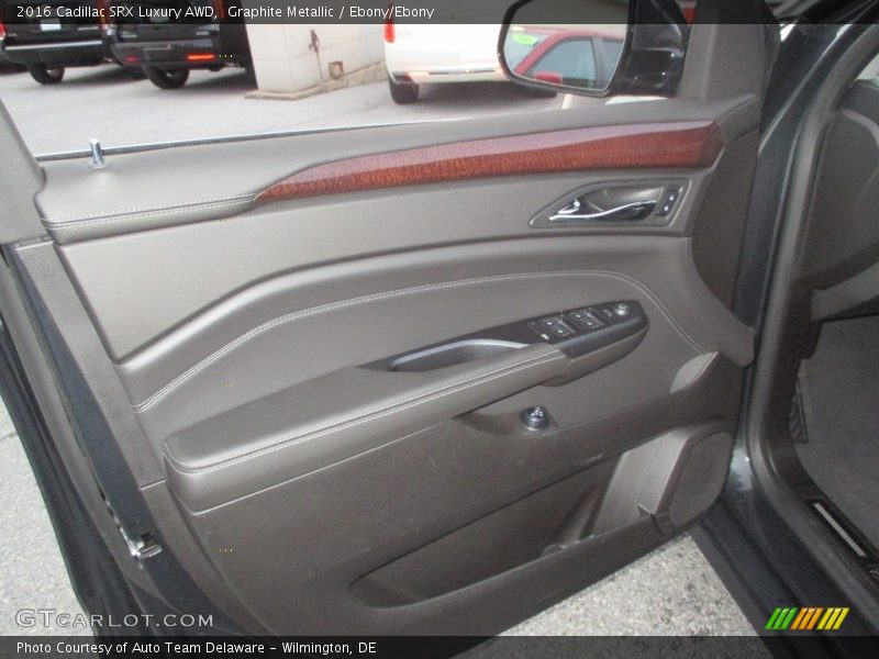 Graphite Metallic / Ebony/Ebony 2016 Cadillac SRX Luxury AWD