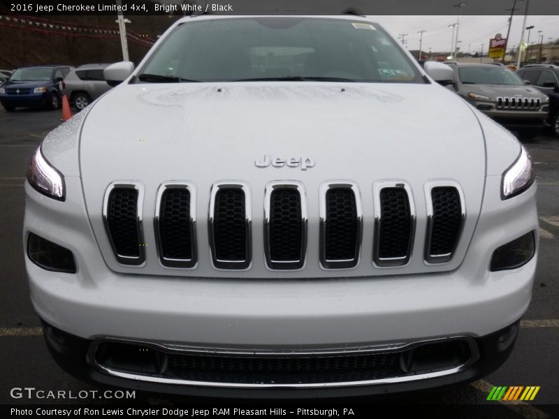 Bright White / Black 2016 Jeep Cherokee Limited 4x4