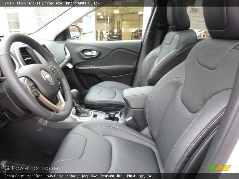 Bright White / Black 2016 Jeep Cherokee Limited 4x4