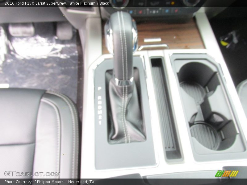 White Platinum / Black 2016 Ford F150 Lariat SuperCrew