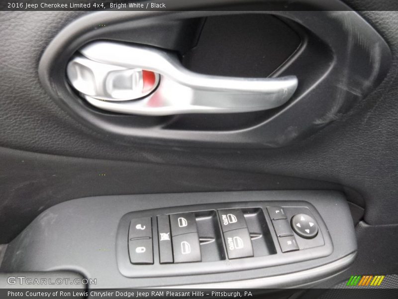 Bright White / Black 2016 Jeep Cherokee Limited 4x4