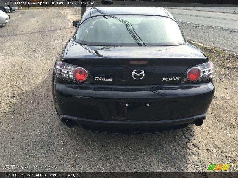 Brilliant Black / Black/Red 2005 Mazda RX-8 Sport