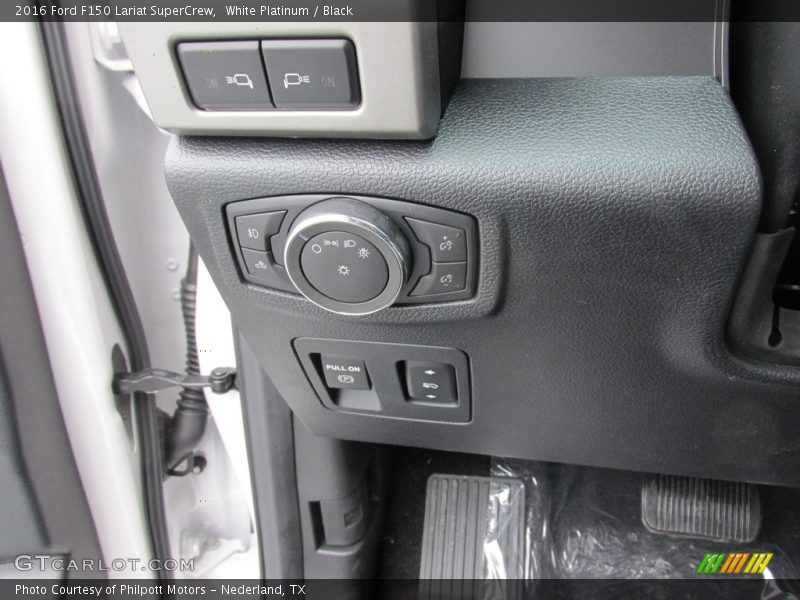 White Platinum / Black 2016 Ford F150 Lariat SuperCrew
