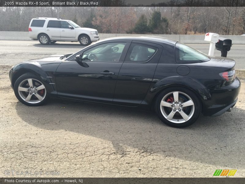 Brilliant Black / Black/Red 2005 Mazda RX-8 Sport
