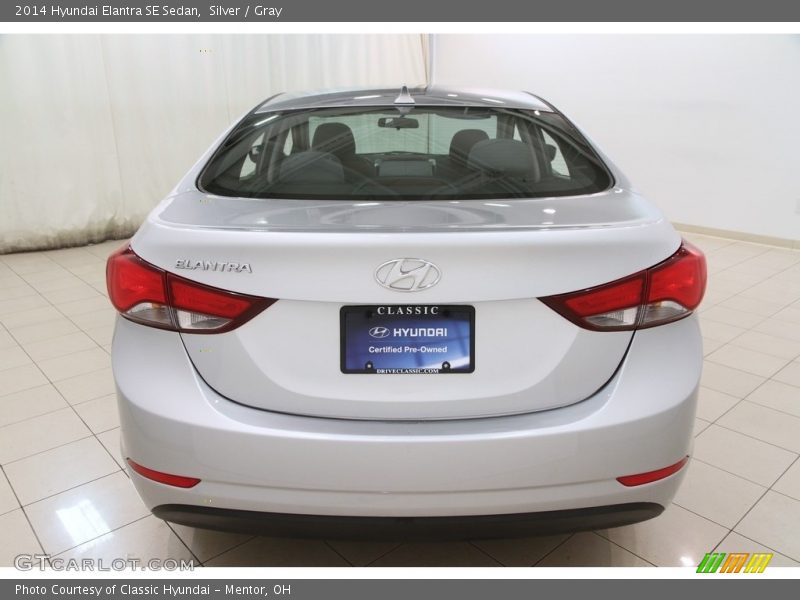 Silver / Gray 2014 Hyundai Elantra SE Sedan