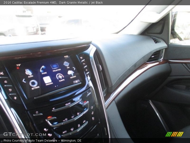 Dark Granite Metallic / Jet Black 2016 Cadillac Escalade Premium 4WD