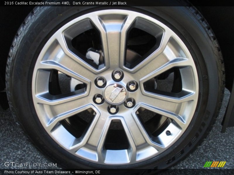 Dark Granite Metallic / Jet Black 2016 Cadillac Escalade Premium 4WD