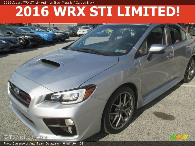 Ice Silver Metallic / Carbon Black 2016 Subaru WRX STI Limited