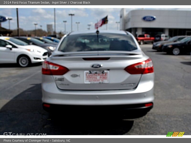 Ingot Silver / Charcoal Black 2014 Ford Focus Titanium Sedan