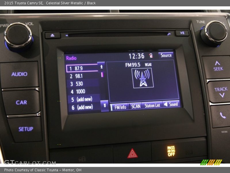 Celestial Silver Metallic / Black 2015 Toyota Camry SE