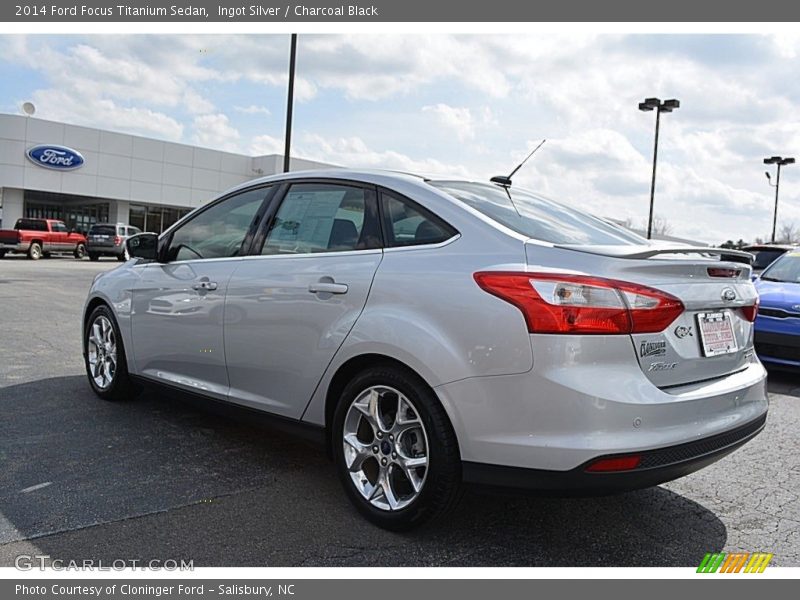 Ingot Silver / Charcoal Black 2014 Ford Focus Titanium Sedan
