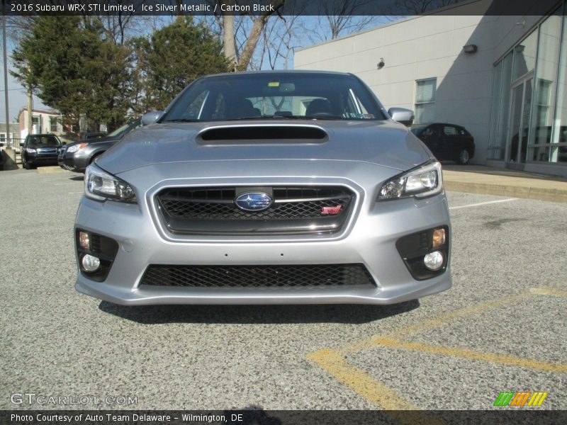 Ice Silver Metallic / Carbon Black 2016 Subaru WRX STI Limited