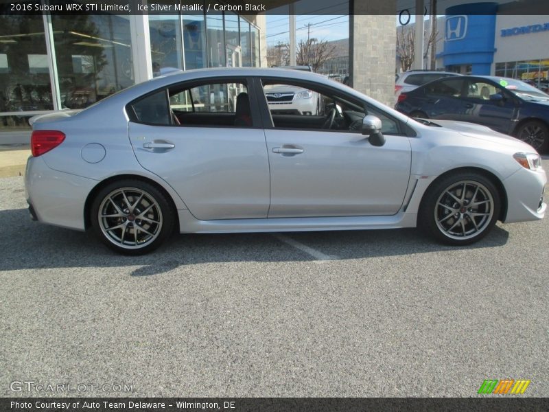 Ice Silver Metallic / Carbon Black 2016 Subaru WRX STI Limited
