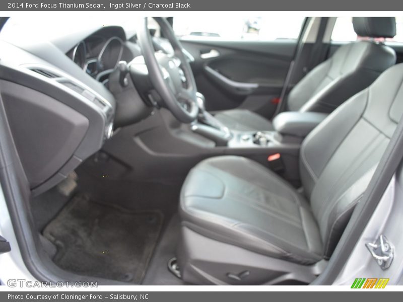 Ingot Silver / Charcoal Black 2014 Ford Focus Titanium Sedan