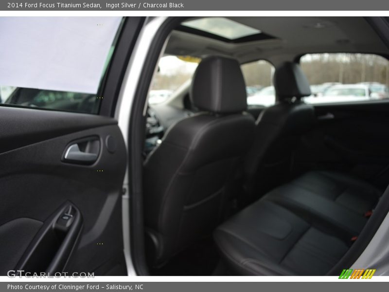Ingot Silver / Charcoal Black 2014 Ford Focus Titanium Sedan