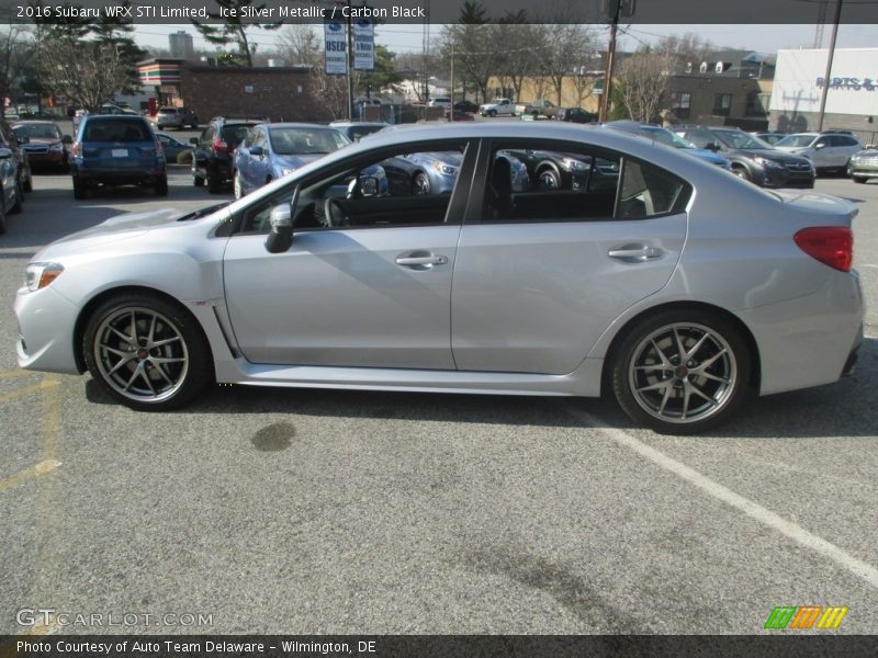 Ice Silver Metallic / Carbon Black 2016 Subaru WRX STI Limited