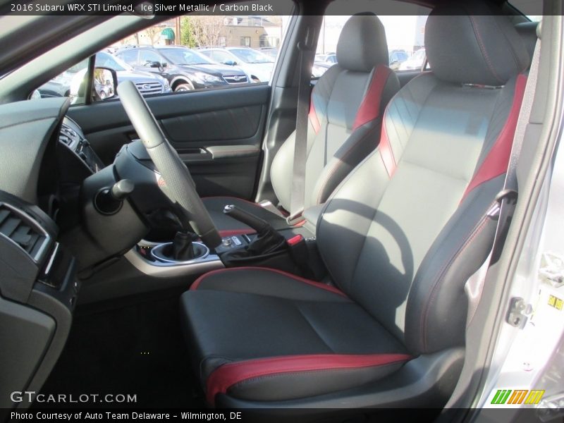 Front Seat of 2016 WRX STI Limited