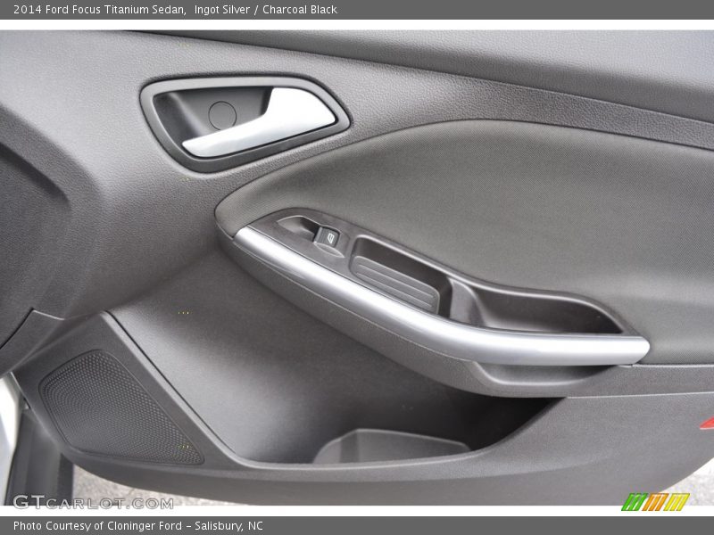 Ingot Silver / Charcoal Black 2014 Ford Focus Titanium Sedan