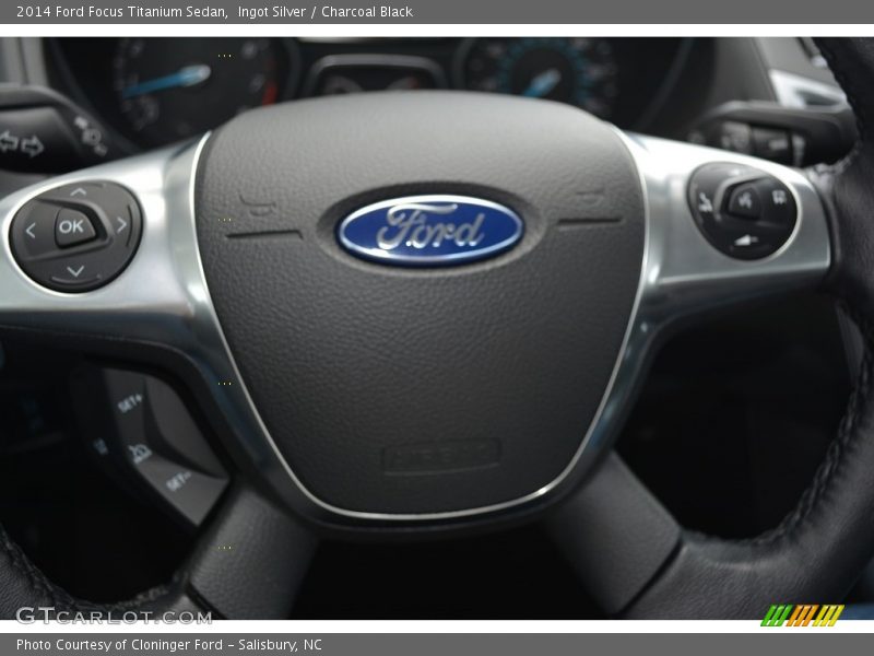 Ingot Silver / Charcoal Black 2014 Ford Focus Titanium Sedan