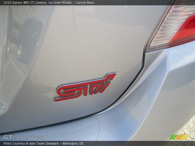 Ice Silver Metallic / Carbon Black 2016 Subaru WRX STI Limited