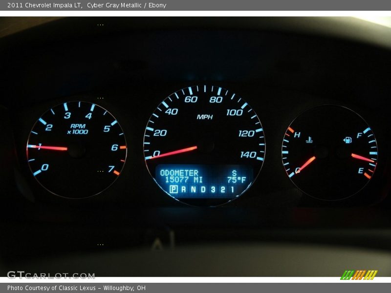 Cyber Gray Metallic / Ebony 2011 Chevrolet Impala LT