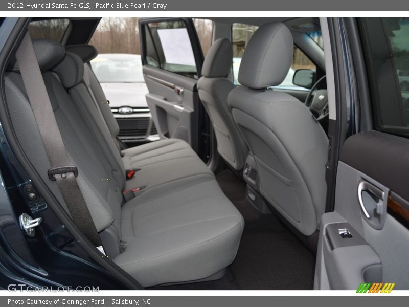 Pacific Blue Pearl / Gray 2012 Hyundai Santa Fe GLS
