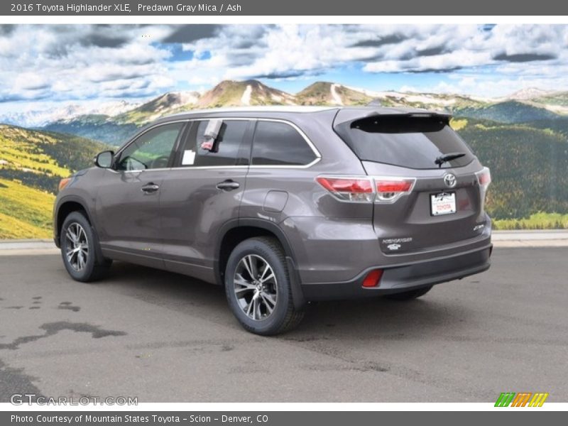 Predawn Gray Mica / Ash 2016 Toyota Highlander XLE