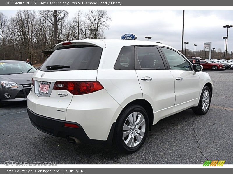 White Diamond Pearl / Ebony 2010 Acura RDX SH-AWD Technology