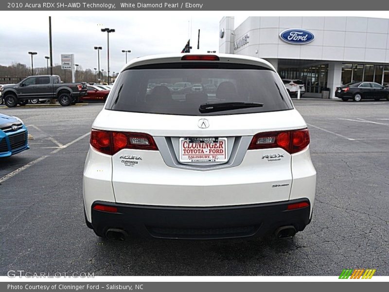 White Diamond Pearl / Ebony 2010 Acura RDX SH-AWD Technology