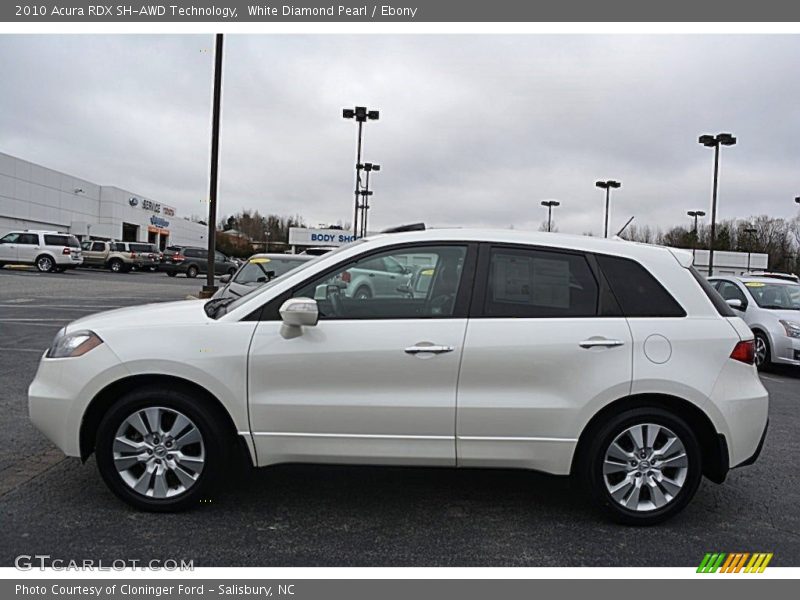 White Diamond Pearl / Ebony 2010 Acura RDX SH-AWD Technology