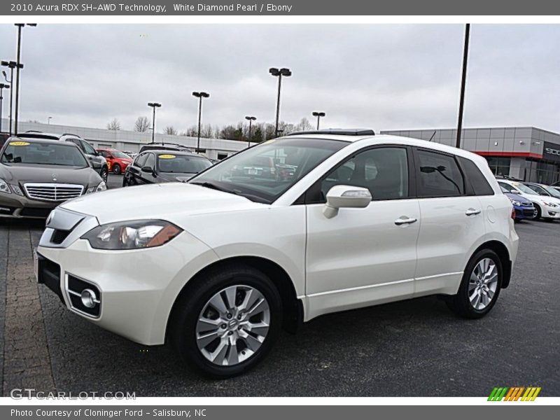 White Diamond Pearl / Ebony 2010 Acura RDX SH-AWD Technology