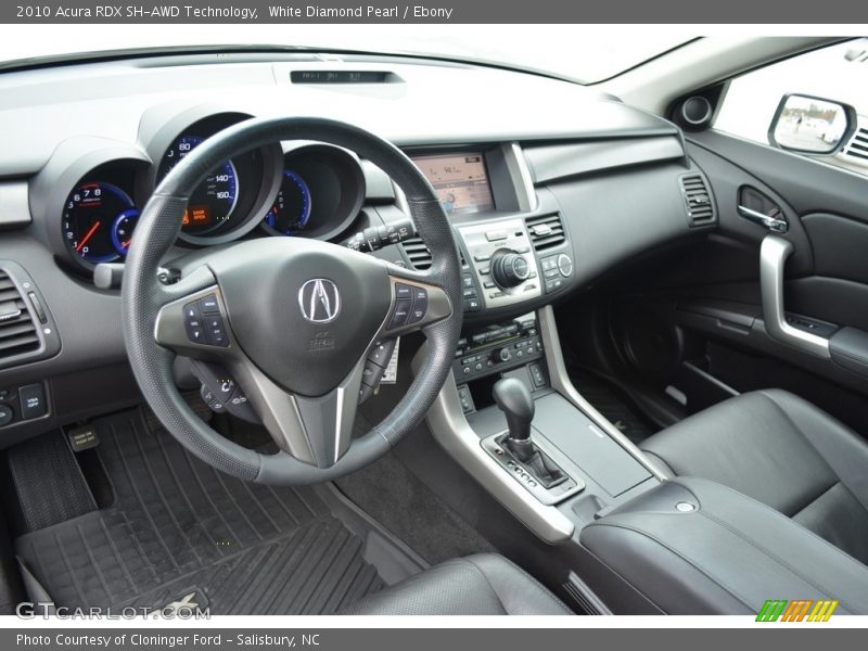 White Diamond Pearl / Ebony 2010 Acura RDX SH-AWD Technology