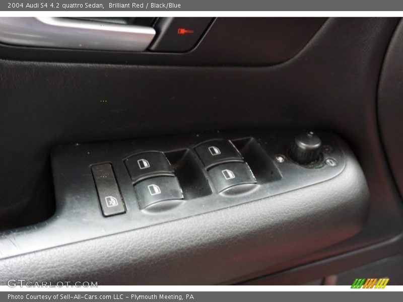 Brilliant Red / Black/Blue 2004 Audi S4 4.2 quattro Sedan