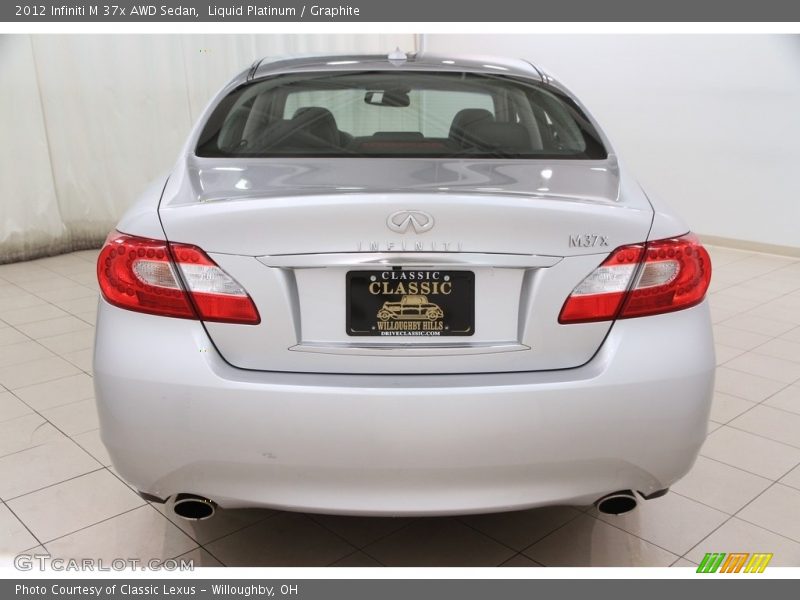 Liquid Platinum / Graphite 2012 Infiniti M 37x AWD Sedan