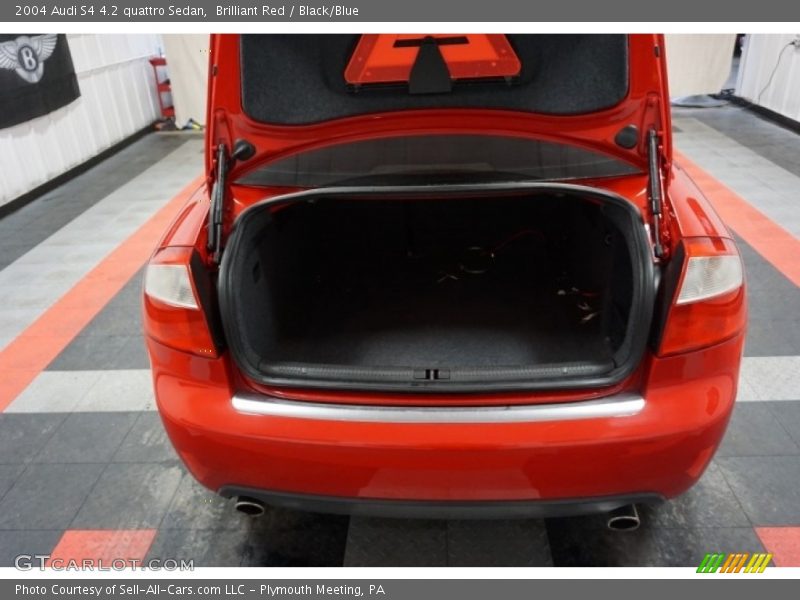 Brilliant Red / Black/Blue 2004 Audi S4 4.2 quattro Sedan