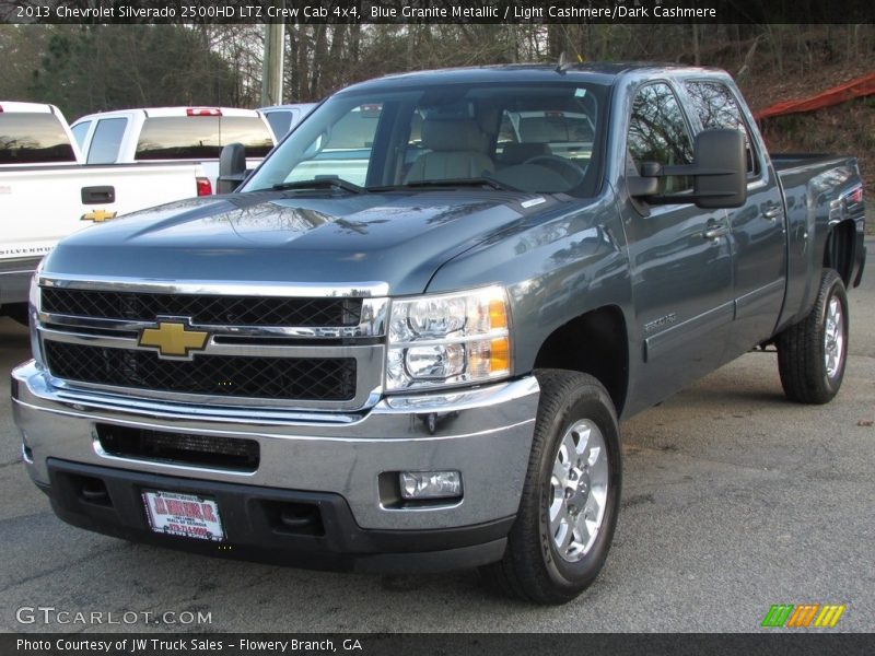 Blue Granite Metallic / Light Cashmere/Dark Cashmere 2013 Chevrolet Silverado 2500HD LTZ Crew Cab 4x4