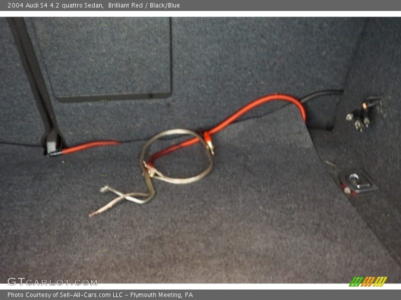 Brilliant Red / Black/Blue 2004 Audi S4 4.2 quattro Sedan
