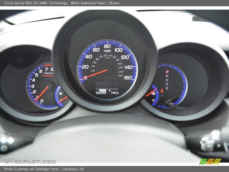 White Diamond Pearl / Ebony 2010 Acura RDX SH-AWD Technology