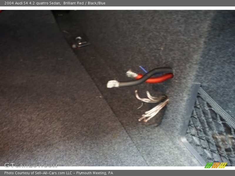 Brilliant Red / Black/Blue 2004 Audi S4 4.2 quattro Sedan