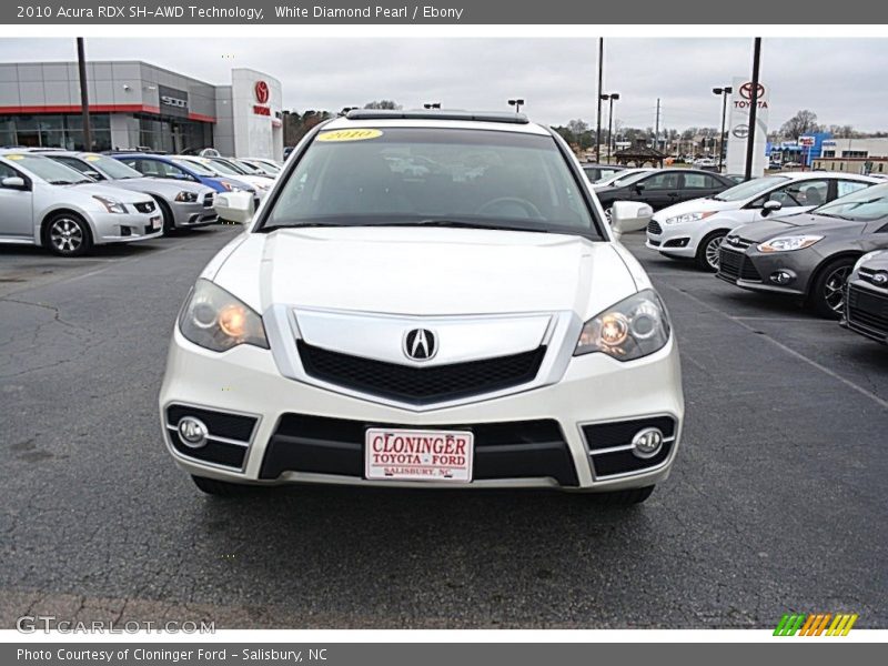 White Diamond Pearl / Ebony 2010 Acura RDX SH-AWD Technology