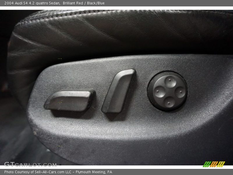 Brilliant Red / Black/Blue 2004 Audi S4 4.2 quattro Sedan
